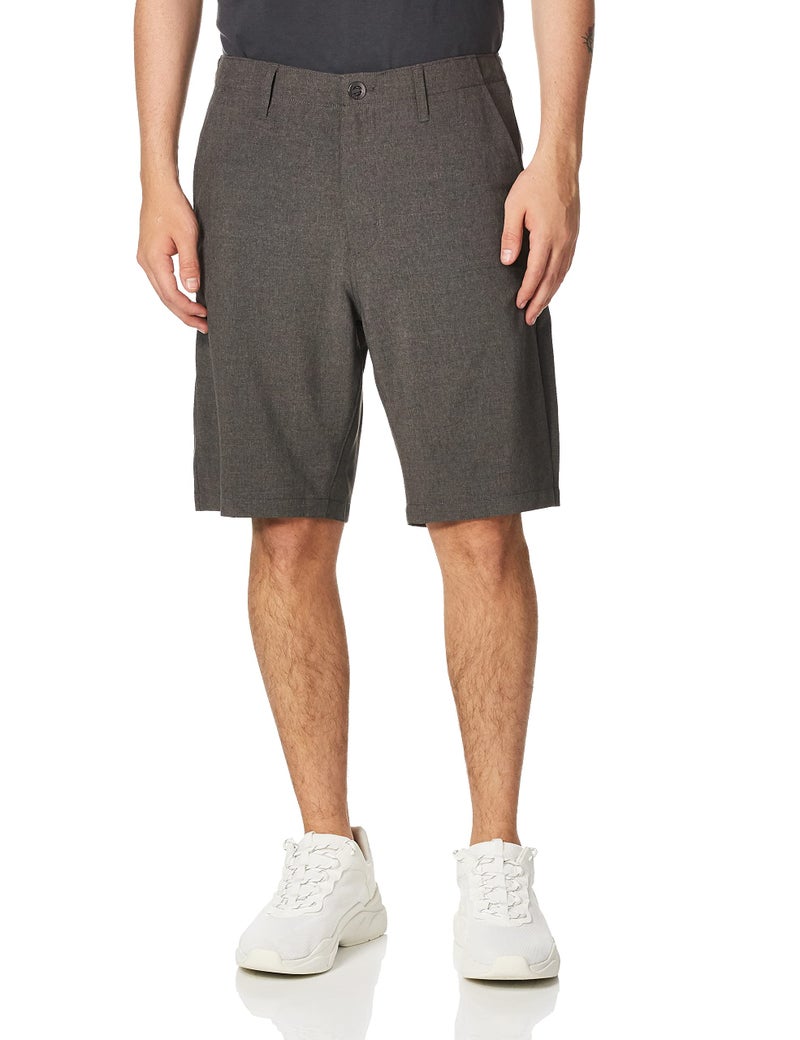 Volcom Men's Kerosene 21" Hybrid Chino Shorts, Charcoal Heather, 40 - Image 1